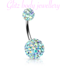 Load image into Gallery viewer, Shambella belly bar ab shimmer
