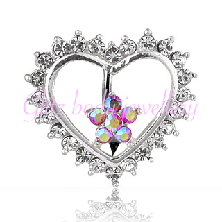 Heart/flower belly bar