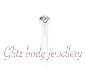 Labret plastic gem