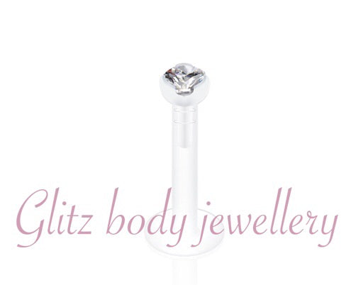 Labret plastic gem
